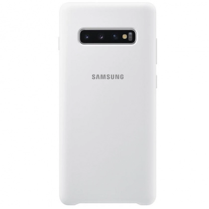 Samsung Galaxy S10 Plus uchun Silicone cover g‘ilofi, oq - rasm №1 Samsung Galaxy S10 Plus uchun Silicone cover g‘ilofi, oq