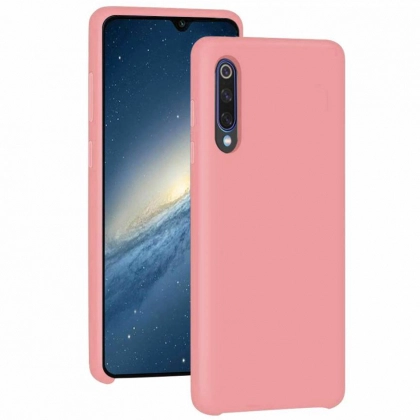 Чехол Silicone cover для Xiaomi Mi9 SE, розовый