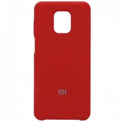 Чехол Silicone Cover для Xiaomi Redmi Note 9S / Note 9 Pro, красный