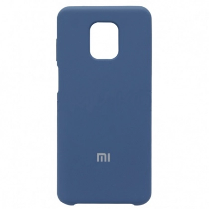 Xiaomi Redmi Note 9S / Note 9 Pro uchun Silicone cover g‘ilofi, to‘q ko‘k