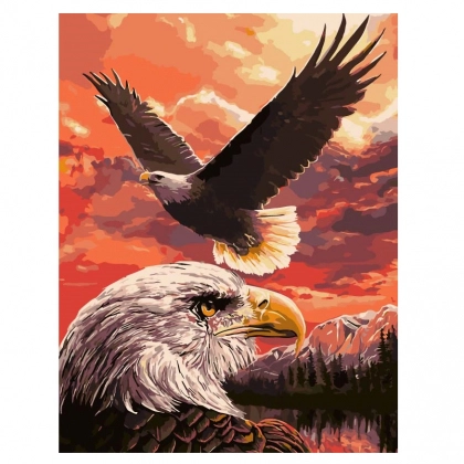 Картина по номерам "Орлы" 50х40 см X2754