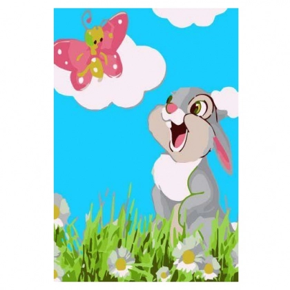 "Quyon Topotun" 20x30 sm RAS2446 – raqamlar bo‘yicha bo‘yaluvchi surat