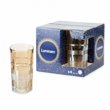 Стакан высокий "Зальцбург" Luminarc 380мл 6шт, золото