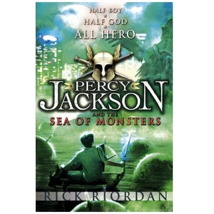 Rick Riordan: Percy Jackson and the sea of monsters (used) (green cover)