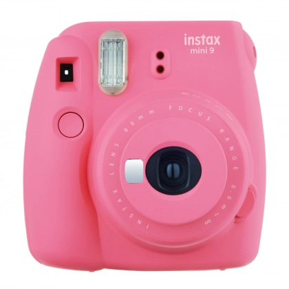 INSTAX mini 9 (Fla Pink) – bir lahzada chiquvchi suratlar uchun fotokamera