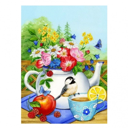 "Xayrli tong!" 50x40 sm Y5142 &ndash; raqamlar bo&lsquo;yicha bo&lsquo;yaluvchi surat