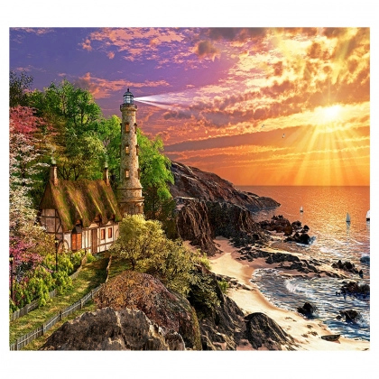 Алмазная живопись "Маяк" 50х40 см ZX8248