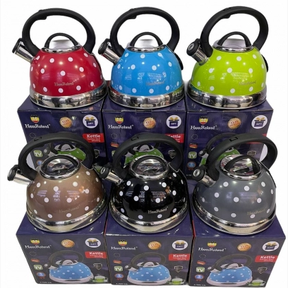 Чайник со свистком (горошек) Haus roland 3 л