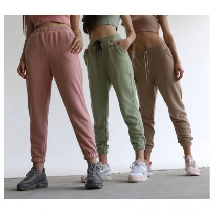 YSK DK004 (White, Gray, Beige, Pink, Blue, Menthol) ayollar joggeri