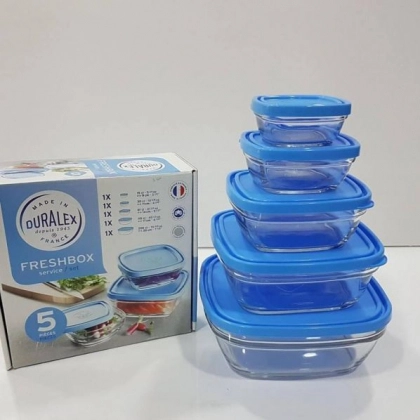 Набор стеклянных контейнеров Duralex, 5 шт