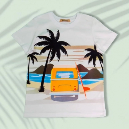 11101 (White, Red, Green, Gray) bolalar futbolkasi