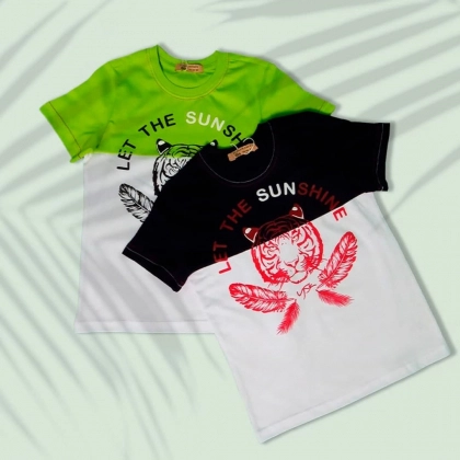 YSK 11109 (Green, Black, Yellow) bolalar futbolkasi