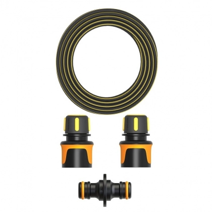 Набор с садовым шлангом Fiskars Premium 15 m 1027101 - фото №1 Набор с садовым шлангом Fiskars Premium 15 m 1027101