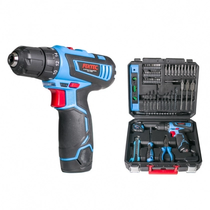 Аккумуляторная дрель-шуруповерт Fixtec FCD120K60 с набором