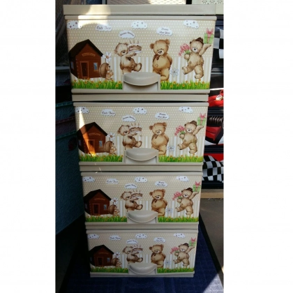 4 qavatli Elif bolalar komodi