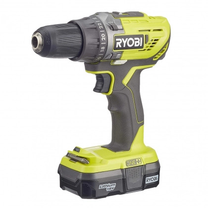 Ryobi R18DD3-113S ONE+ (5133003350) akkumulyatorli drel-shurupoverti - rasm №1 Ryobi R18DD3-113S ONE+ (5133003350) akkumulyatorli drel-shurupoverti