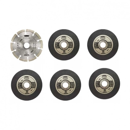Набор дисков Ryobi RAK6AGD125 для УШМ (125х22.2 мм) (5132003149)