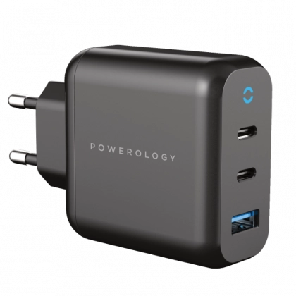 Powerology GaN 65W USB/Type-C quvvatlash uskunasi