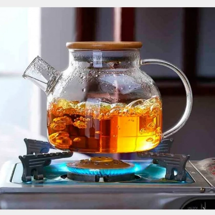 Prujina filtrli, 1 litrlik "Bochonok" shisha choynagi N1