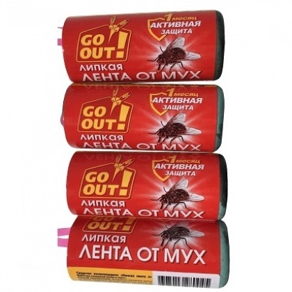 Липкая лента от мух Go Out (4 шт)