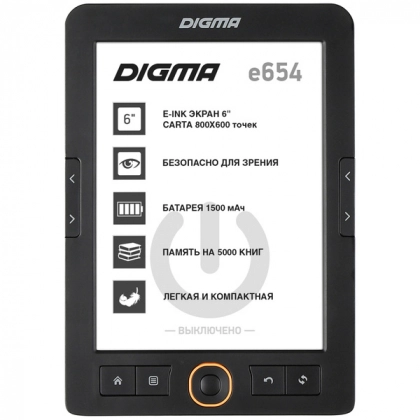 Электронная книга DIGMA e654