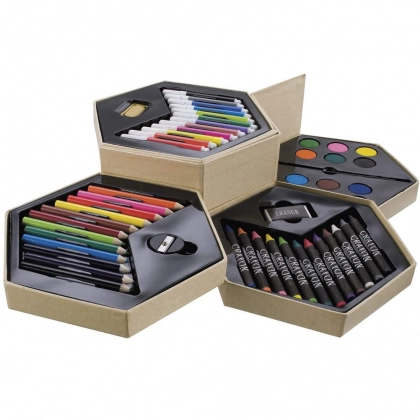 Художественный набор для рисования (52 предмета) в кейсе