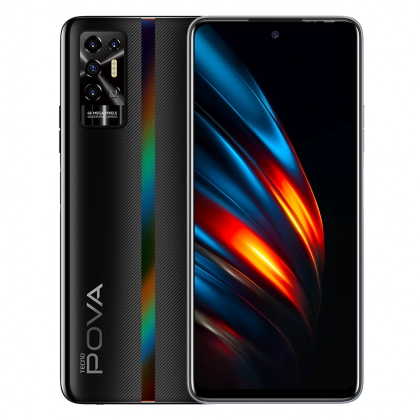 Смартфон TECNO Pova 2 4/128GB Dazzle Black