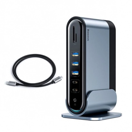USB-концентратор Baseus Working Station Multifunctional Type-C (CAHUB-BG0G)