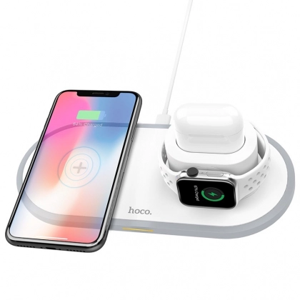 Hoco CW21 Wisdom 3-in-1 simsiz zaryadlovchisi