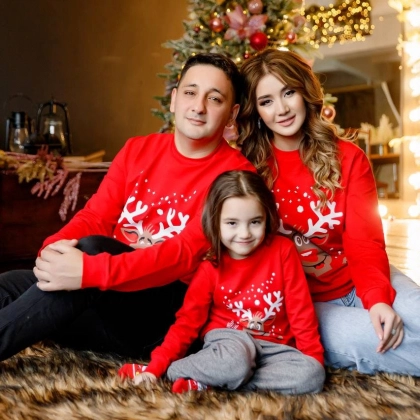 Детский свитшот Ertex "Рудольф" Красный (1-8 лет)