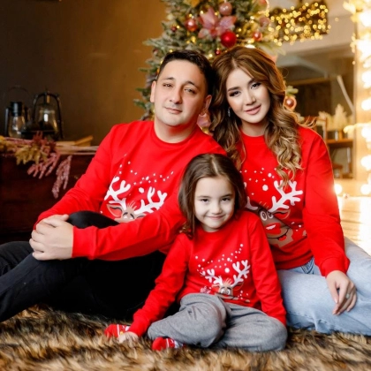 Свитшот длинный Ertex "Рудольф" Красный (S-XL)