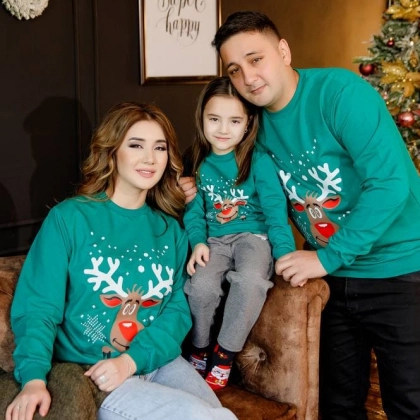 Детский свитшот Ertex  Детский свитшот Ertex "Рудольф" Зеленый (1-8 лет)
