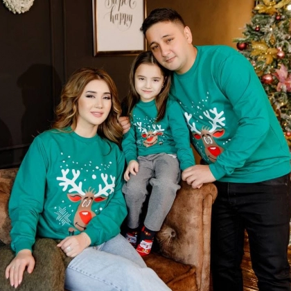 Свитшот Ertex "Рудольф" Зеленый (S-XXL)