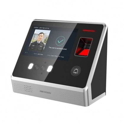 Терминал доступа с функцией распознавания лиц, отпечатков пальцев и карт EM-Marine DS-K1T605EF