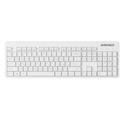Клавиатура и мышь Combo Avtech Pro C302 White