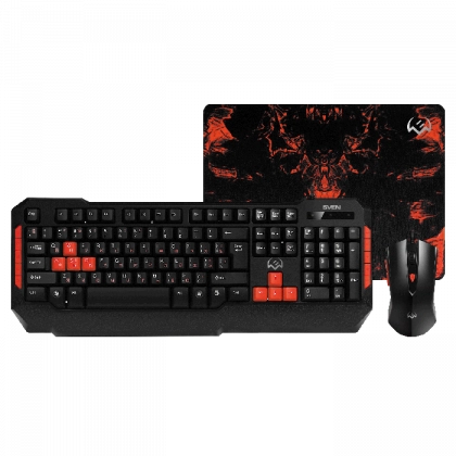 Sven GS-9000 3 tasi 1 da (klaviatura, sichqoncha, gilamcha) o'yin to'plami