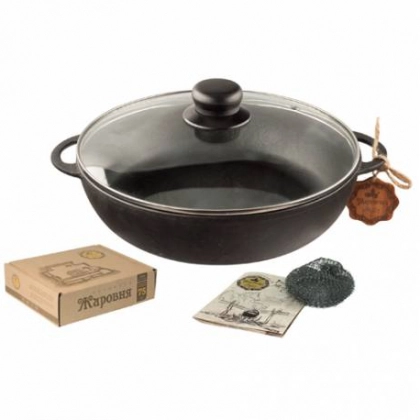 Maysternya T103C3 shisha qopqoqli chugunli kastryulkasi, 26/6 sm