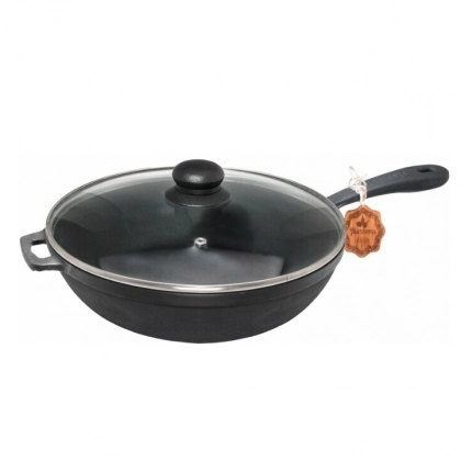 Maysternya T204C3 shisha qopqoqli chugunli tovasi, 28/6 sm