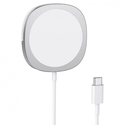 Держатель с зарядным устройством MagSafe Hoco CW35 белый