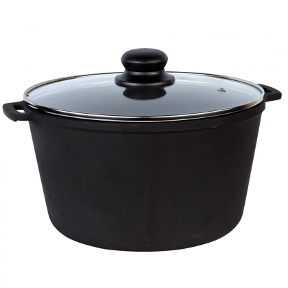 Maysternya quyma temir qozon 5 l shisha qopqoqli T403S3