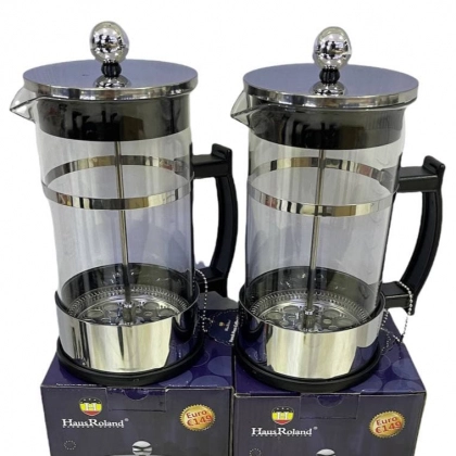 Стеклянный/заварочный чайник с поршнем HAUS ROLAND 501А 1000 мл