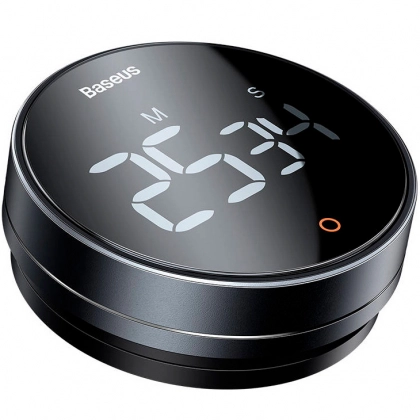 Кухонный цифровой таймер Baseus Heyo Rotation Countdown Timer Pro Black