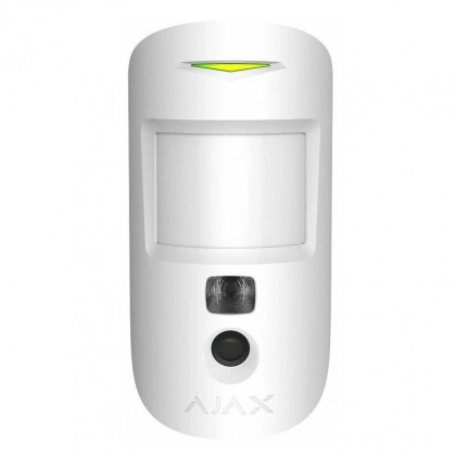 Ajax MotionCam White signalni tasdiqlash uchun fotokamerali harakat datchigi