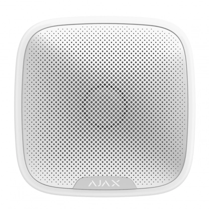 Ajax StreetSiren White simsiz tashqi yorug‘lik va ovozli sirenasi