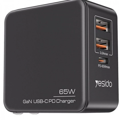 Зарядное устройство YESIDO YC35 3-в-1 GaN PD + QC3.0 65 Вт - фото №1 Зарядное устройство YESIDO YC35 3-в-1 GaN PD + QC3.0 65 Вт