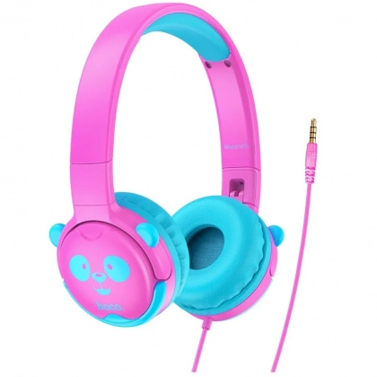 HOCO W31 (pushti) bolalar uchun simli quloqchini