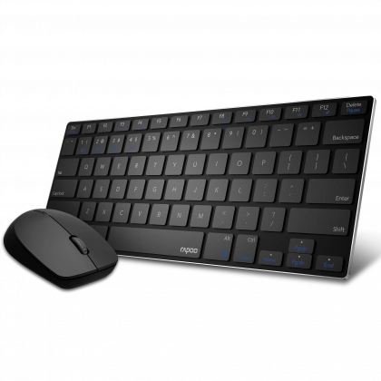 Клавиатура и мышь Rapoo 9000M Black Bluetooth