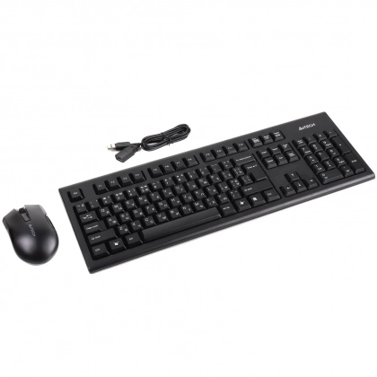 Клавиатура и мышь A4Tech 3000N Black USB - фото №1 Клавиатура и мышь A4Tech 3000N Black USB