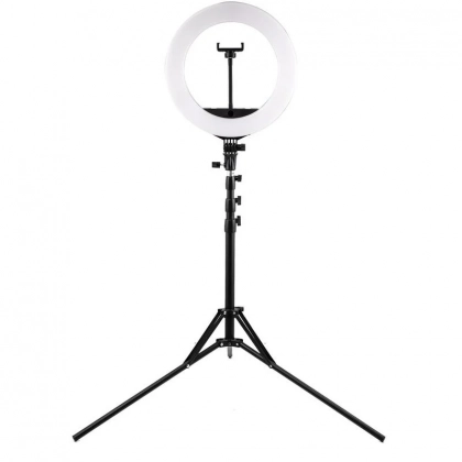 Кольцевая лампа 36 см RGB HQ-14N + штатив