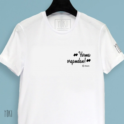 Футболка YOKI "Yurma orqamdan! ©Akam"